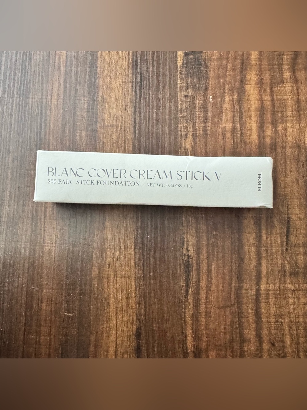 ELROEL Blanc Cover Cream Stick V Foundation 200 Fair 0.45oz Brush K-Beauty